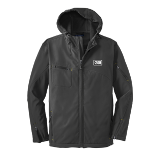 Port Authority Textured Hooded Soft Shell Jacket - Image 3