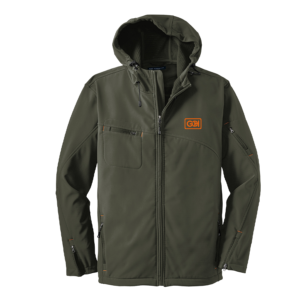 Port Authority Textured Hooded Soft Shell Jacket - Image 2