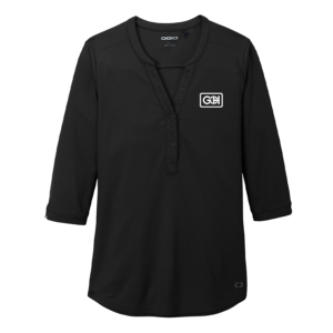 Blacktop Henley 3/4 Sleeve Shirt - Image 1