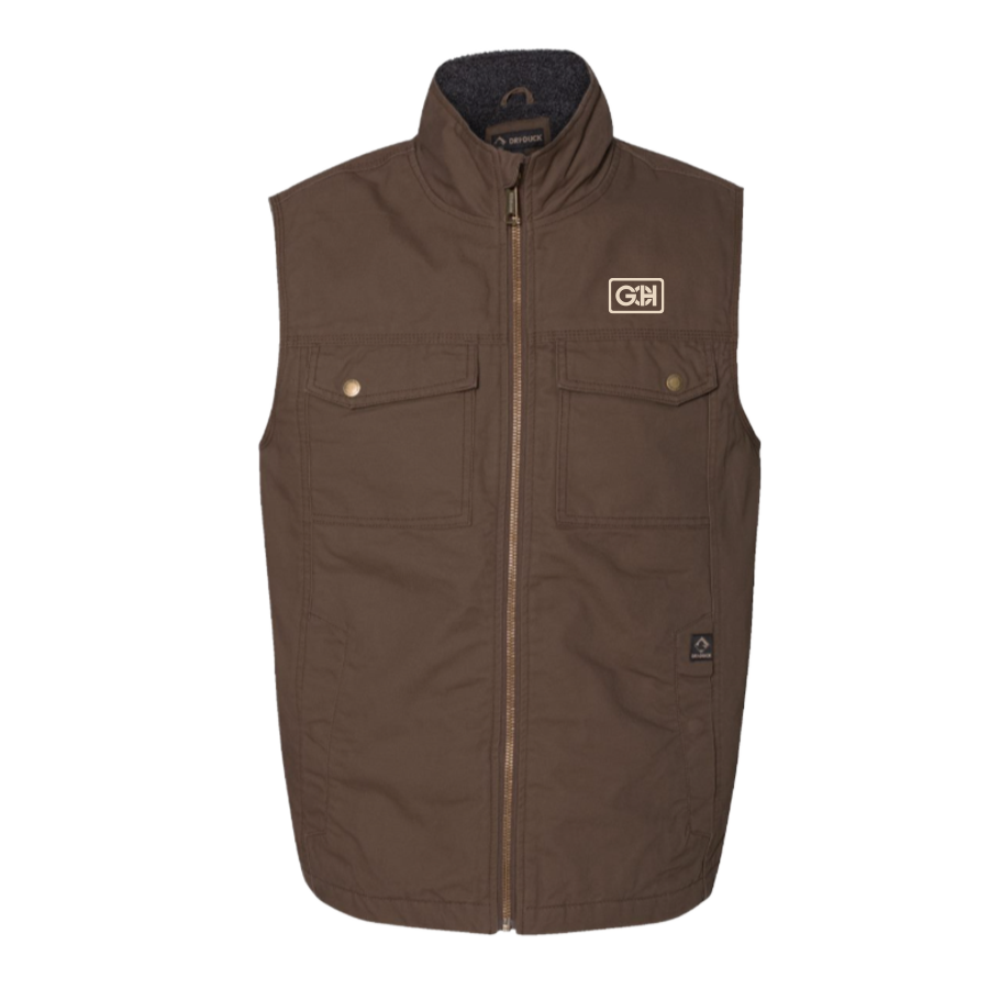 Tobacco Dri Duck Men's Trek Canyon Cloth Vest