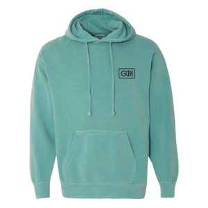Comfort Colors Seafoam Unisex Garment-Dyed Hooded Sweatshirt - Image 1
