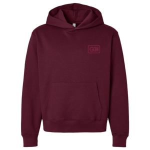 Bella+Canvas Unisex Maroon Heavyweight Hoodie - Image 1