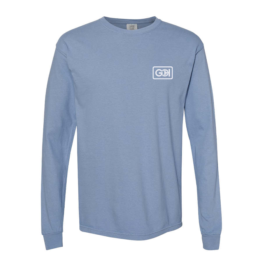 Washed Denim Comfort Colors Heavyweight Long Sleeve Tee