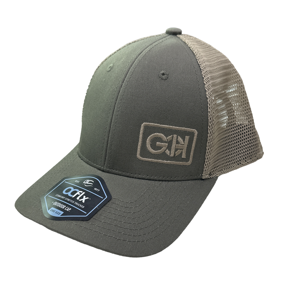 Olive Khaki Outdoor Cap Mesh Hat